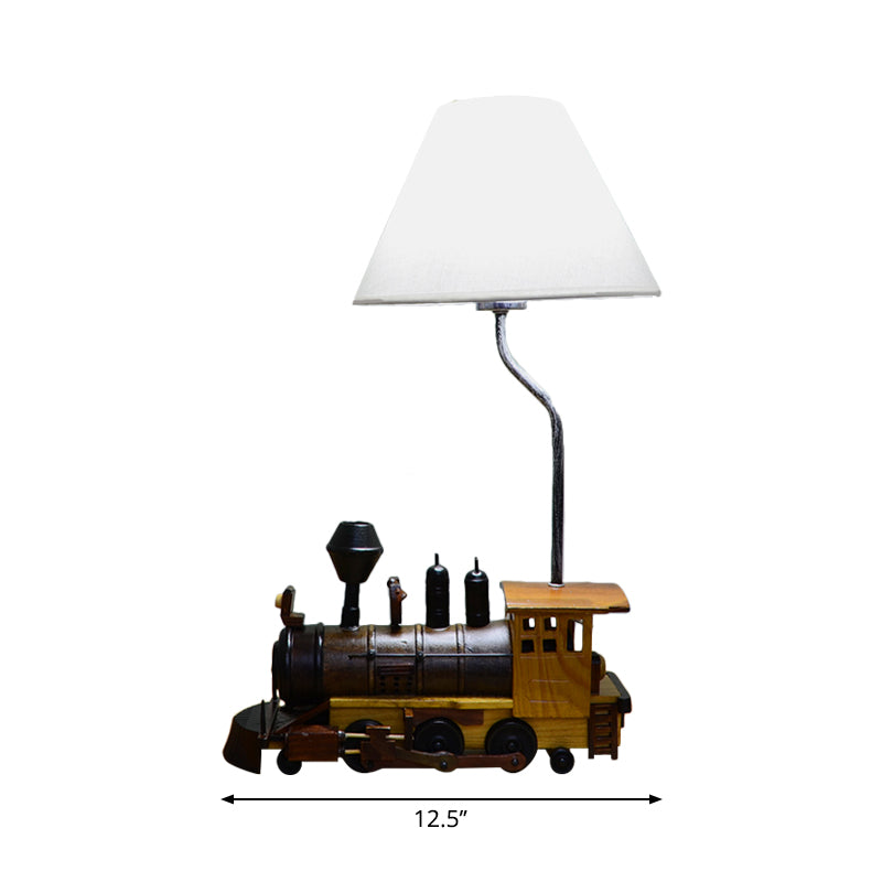 Dark Cartoon Car Desk Lamp - Resin 1-Light Light For Boys Bedroom
