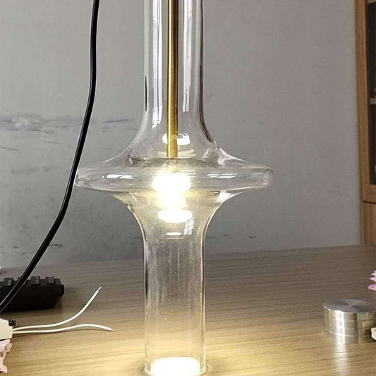 Modern Glass Pendant Light for Dining Room - 1-Light Hanging Lamp