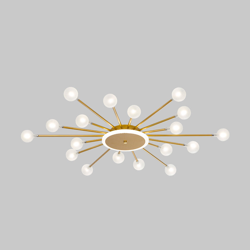 Modern Metal Led Close-To-Ceiling Light For Bedrooms