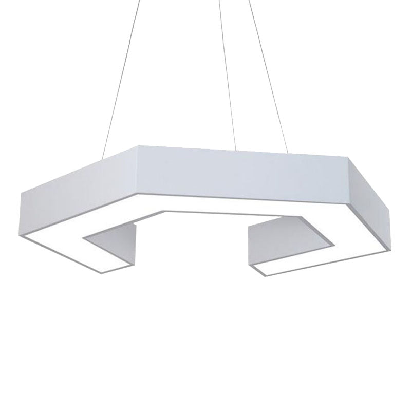 Modern Magnetic Led Pendant Light With Acrylic Shade White / 16