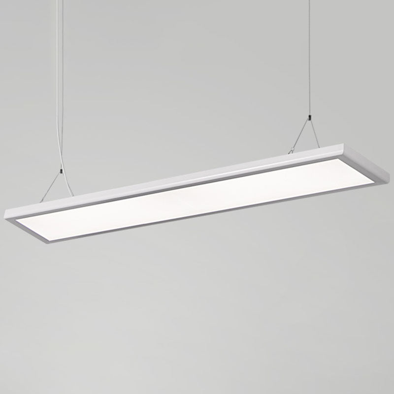 Sleek Panel Pendant Light Kit | Acrylic White LED Suspension Lamp – Simplicity at its Finest