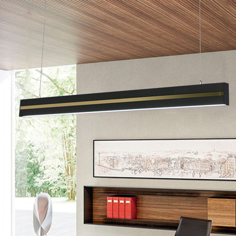 Contemporary Metal LED Pendant Light for Meeting Room Suspension
