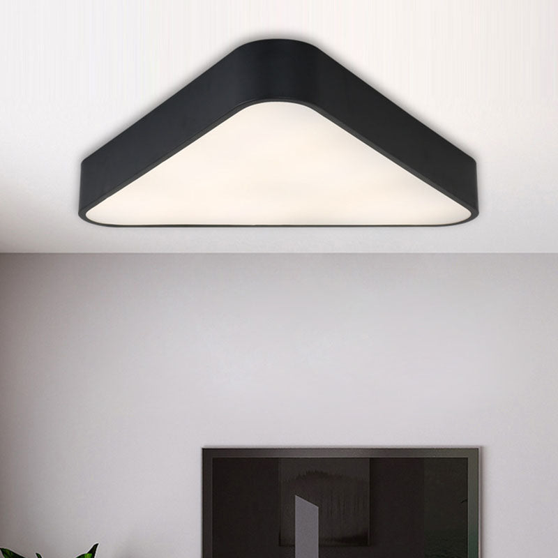 Nordic LED Flush Mount Ceiling Light for Foyer: Acrylic Triangle Fixture