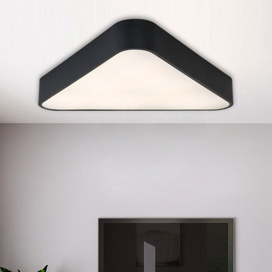 Nordic LED Flush Mount Ceiling Light for Foyer: Acrylic Triangle Fixture