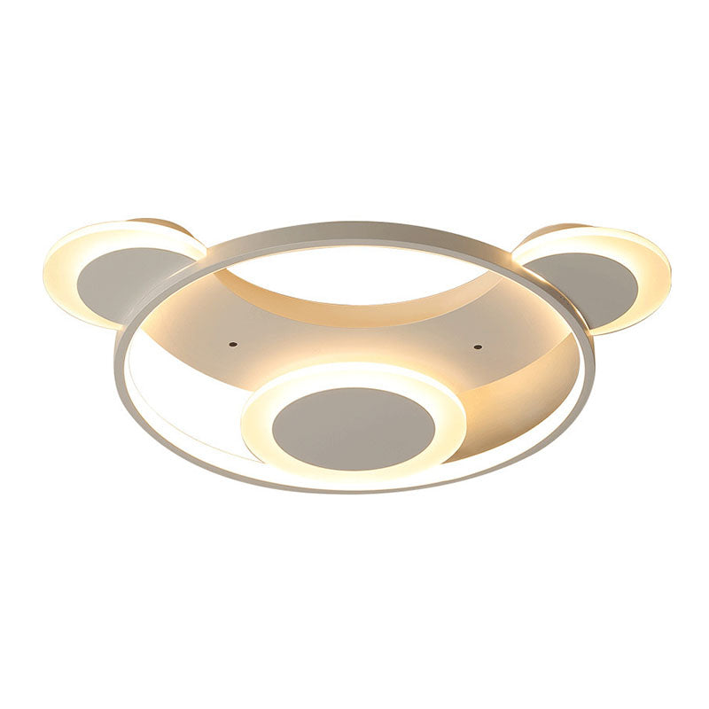 Modern White Bear Shaped LED Ceiling Light