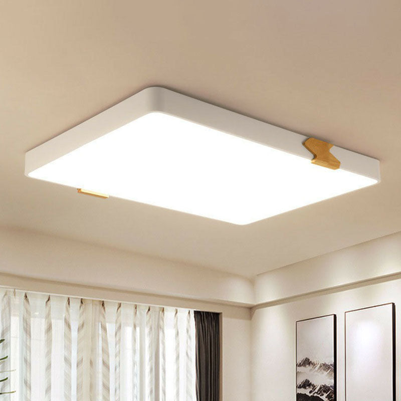 Simple Acrylic LED Ceiling Light- Square Shaped Bedroom Flush Mount