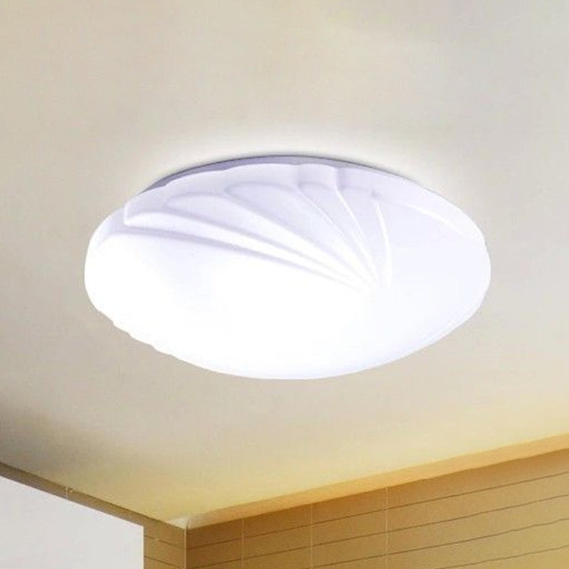 Modern Round Flush Ceiling Light with Acrylic Design - LED Flush Mount Fixture
