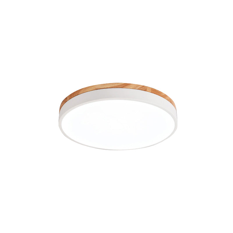 Macaron Loft Acrylic Ceiling Lamp: Candy-Colored Slim Circle Light for Child Bedroom