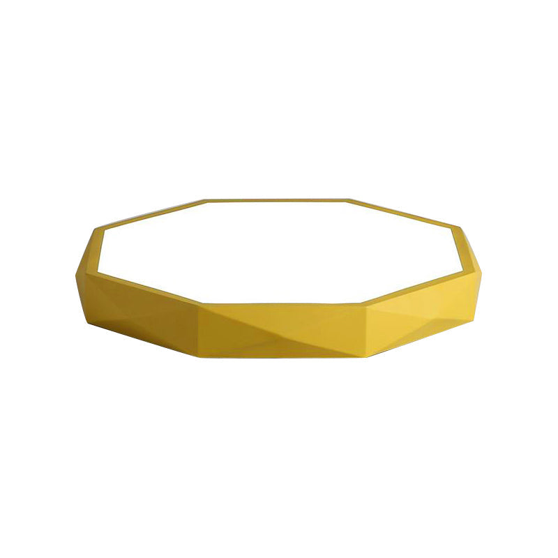 Octagon Acrylic Ceiling Lamp: Modern Macaron Loft LED Flush Mount for Kitchen