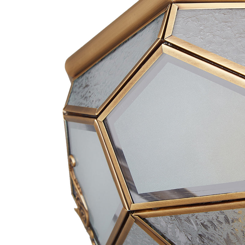 Sleek Gold Bowl-Shaped Metal Semi Flush Chandelier Ceiling Light - Simplicity meets Elegance for Corridors