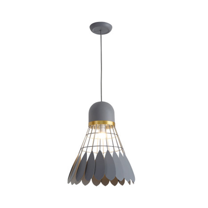 Contemporary Badminton Inspired Iron Suspension Light