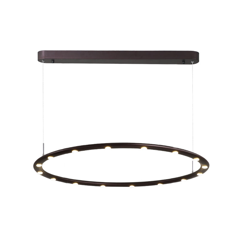 Lustre moderne à LED en acrylique à 1/2 niveaux en noir/blanc pour chambre à coucher : éclairage chaud/blanc