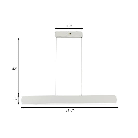 Minimalist Acrylic Led Pendant Light For Dining Room - 31.5/39 Wide