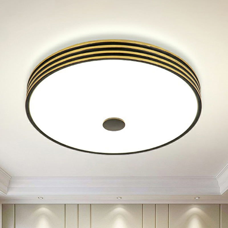 Retro Bowl LED Flush Mount Ceiling Light with Opal Glass - Ideal for Corridor Lighting