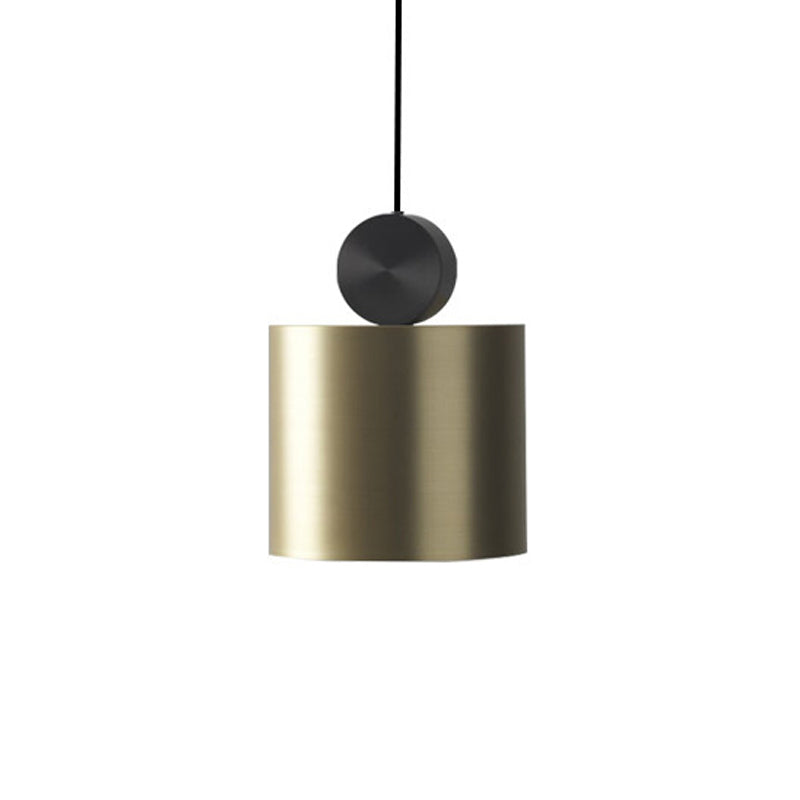 Plafonnier LED géométrique doré pour salle à manger