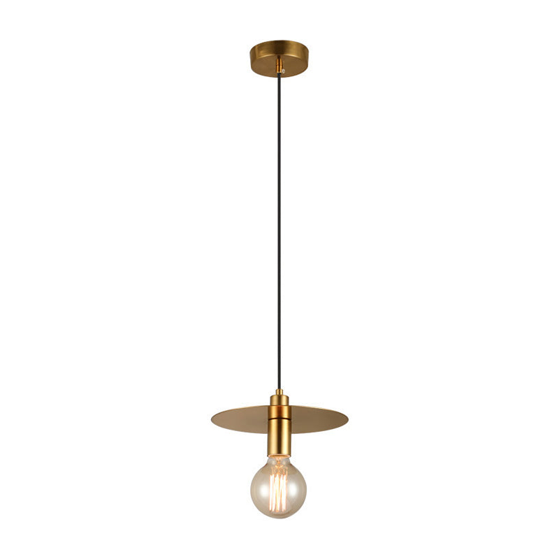 Postmodern Geometrical 1-Head Gold Pendant Ceiling Light