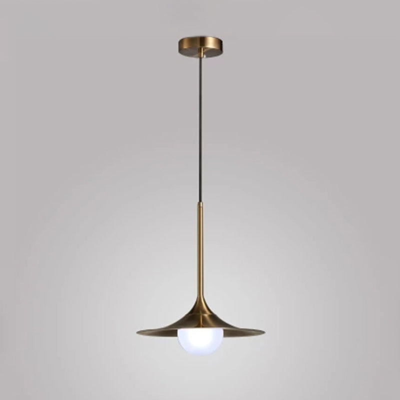 Postmodern Geometrical 1-Head Gold Pendant Ceiling Light