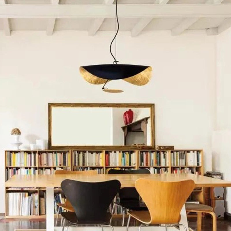 Minimalist Metal Lotus Leaf LED Pendant Ceiling Light - Perfect for Living Room