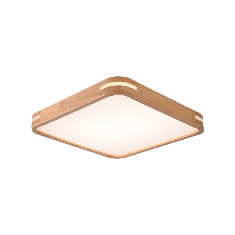 Plafonnier LED encastré en bois beige moderne en blanc/chaud/naturel | Plusieurs options de largeur