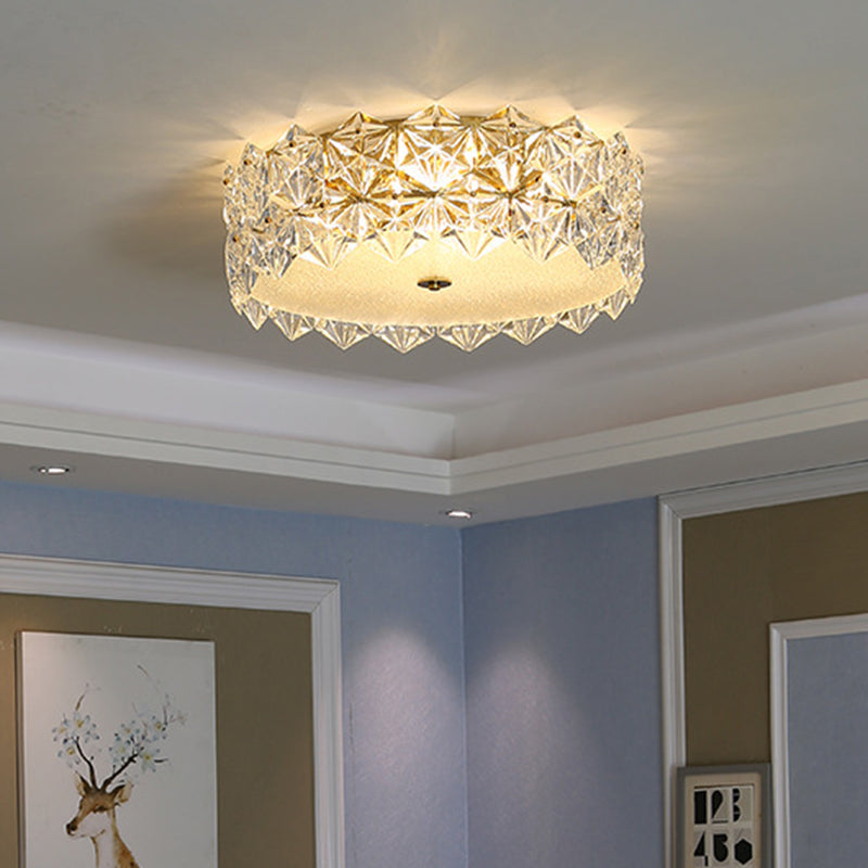 Snowflake Crystal Ceiling Light for Modern Living Room