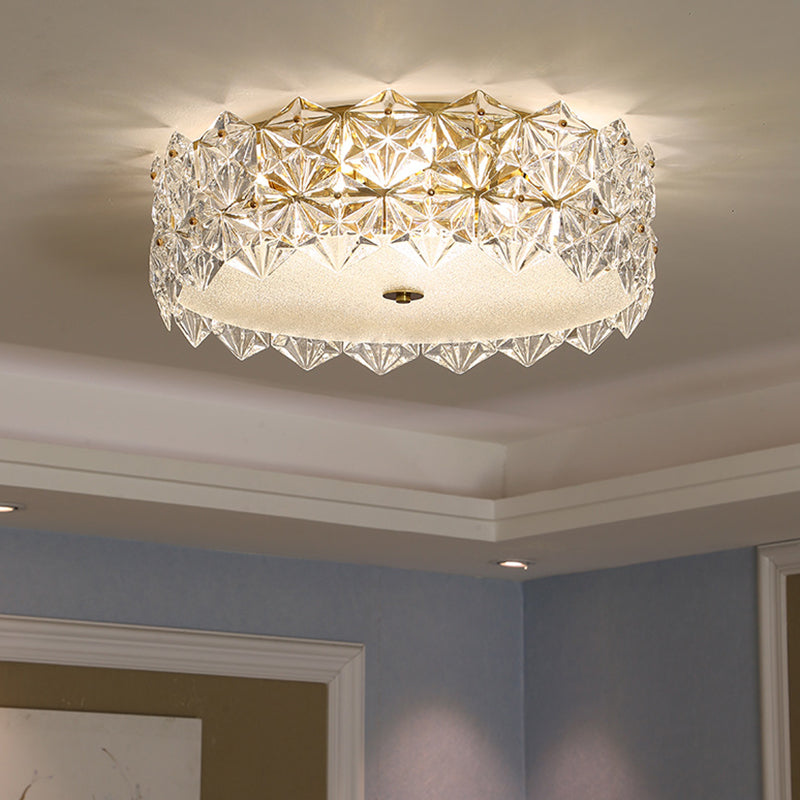 Snowflake Crystal Ceiling Light for Modern Living Room