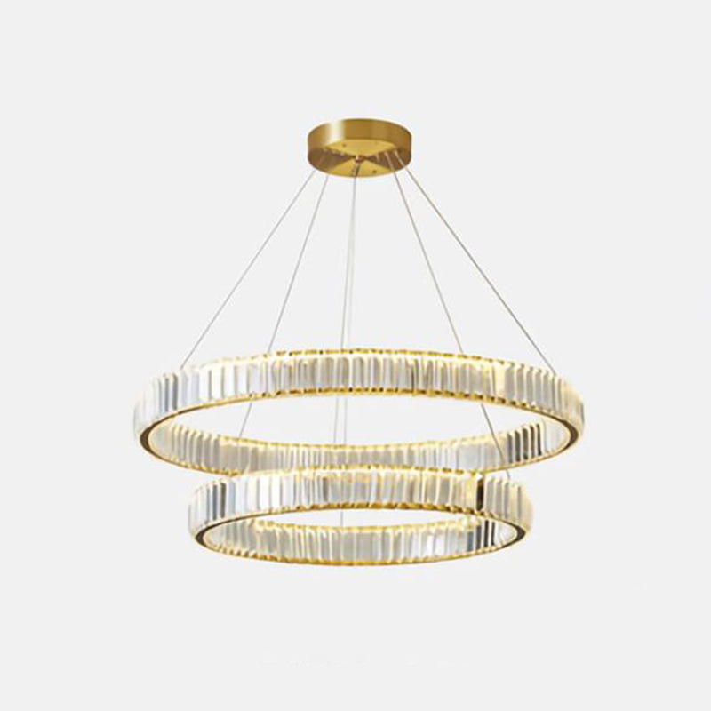 Modern LED Circle Chandelier Pendant Light for Living Room