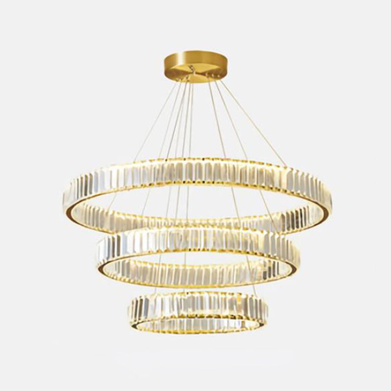 Modern LED Circle Chandelier Pendant Light for Living Room