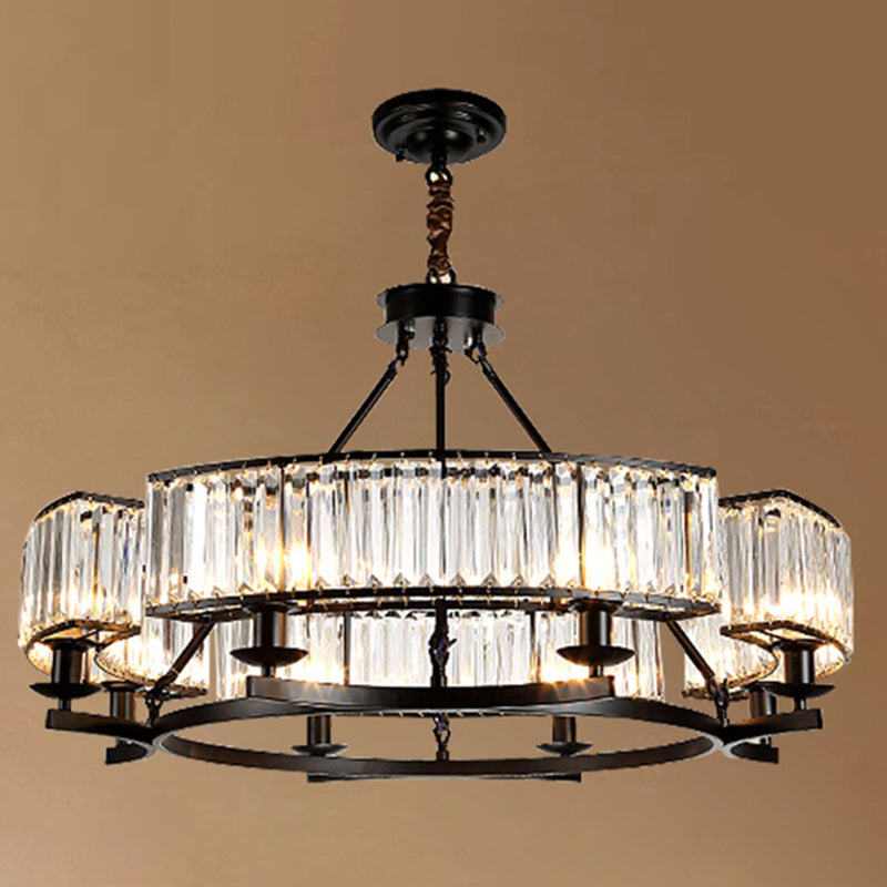Sleek Tri-Prism Crystal Pendant Light for Your Living Room