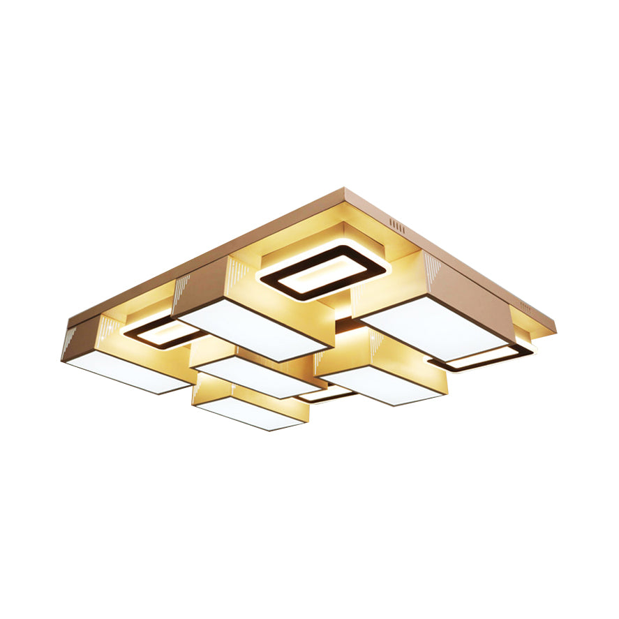 21.5"/29.5" Modern Acrylic LED Flush Ceiling Light for Living Room in Warm/White/Natural Light