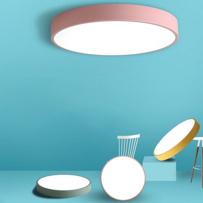 Modern LED Flush Mount Ceiling Light for Minimalist Bedrooms