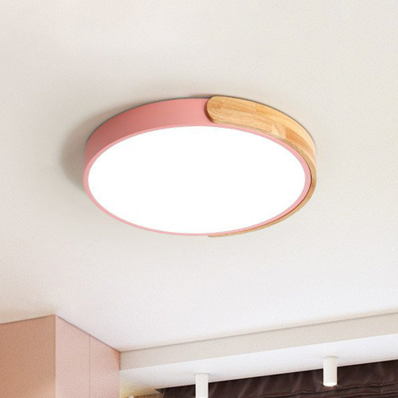 Simplicity Kids Bedroom LED Flush Mount Ceiling Light with Acrylic Circular Flush – Perfect Illumination Fixture