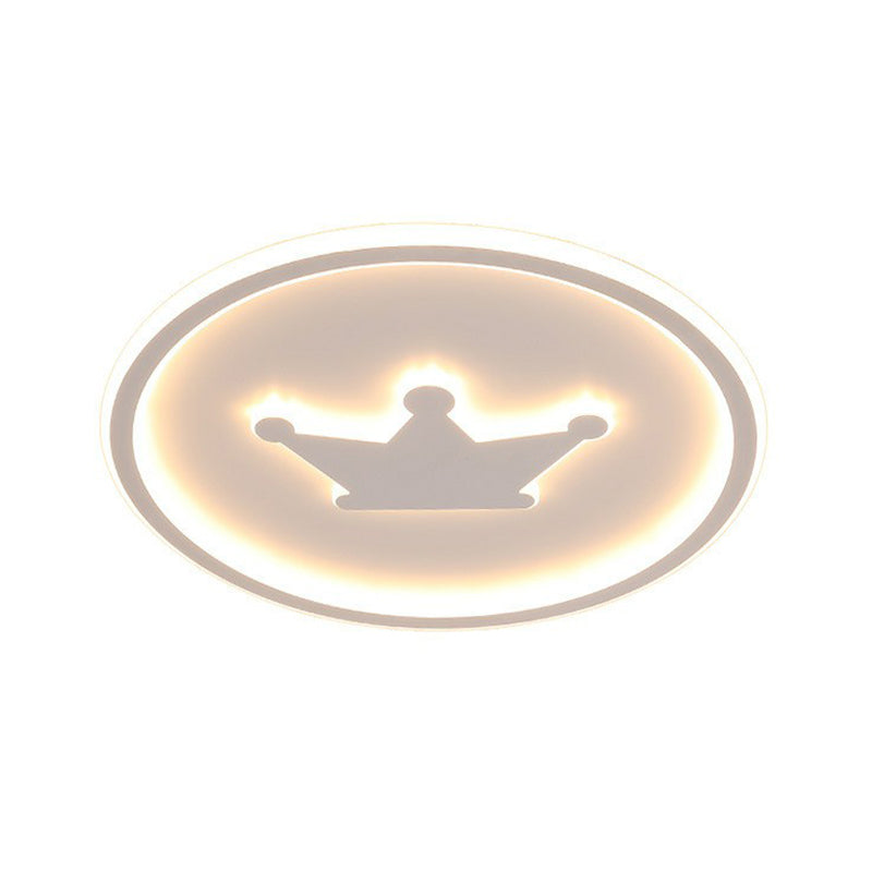 Plafonnier LED en acrylique à encastrer avec anneau halo pour chambre à coucher
