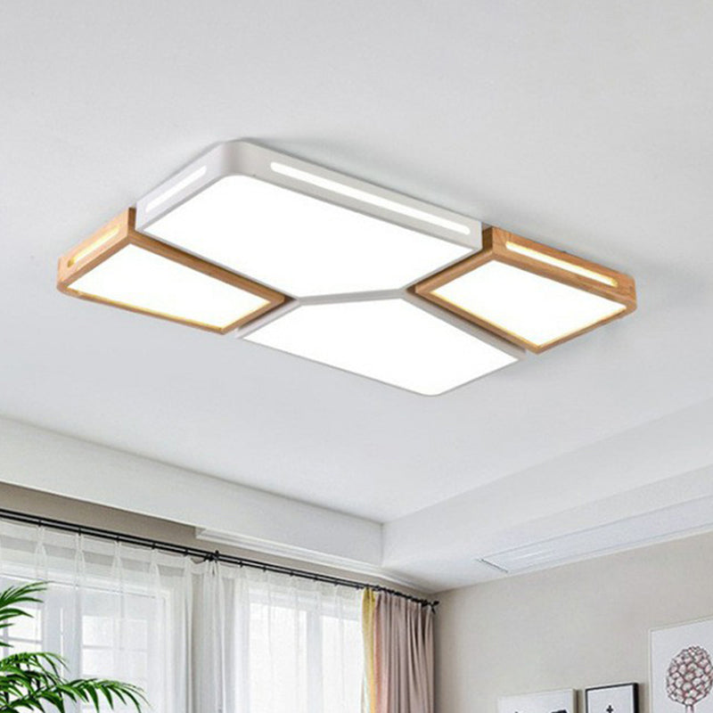 Modern Macaron Flush Mount LED Ceiling Light for Living Room