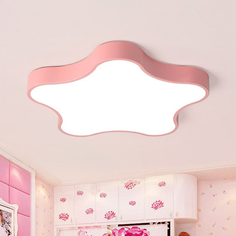 Plafonnier LED en forme d'étoile - Éclairage de chambre minimaliste métallique