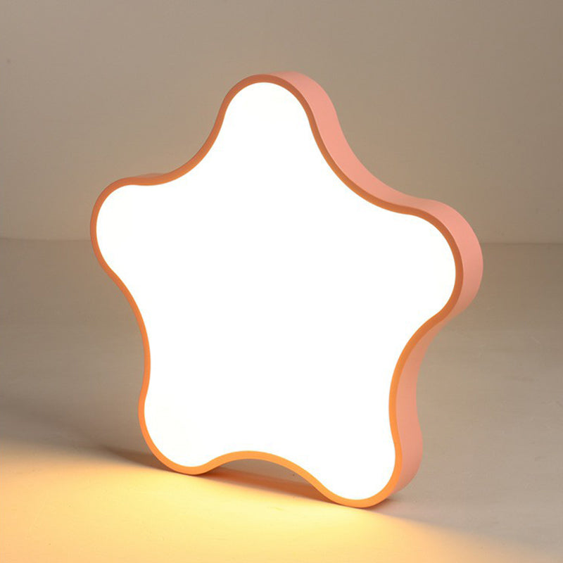 Plafonnier LED en forme d'étoile - Éclairage de chambre minimaliste métallique
