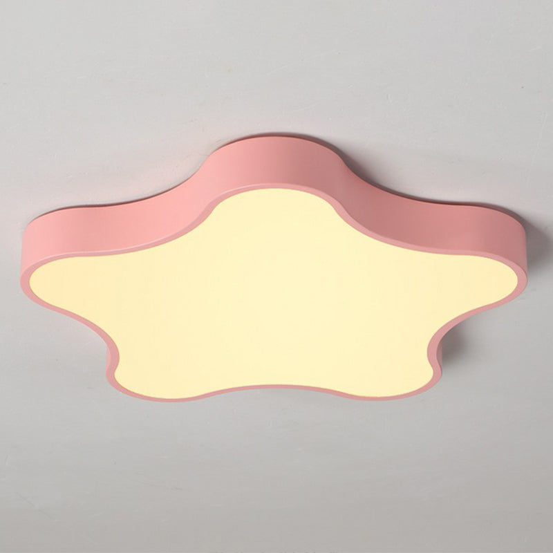 Plafonnier LED en forme d'étoile - Éclairage de chambre minimaliste métallique