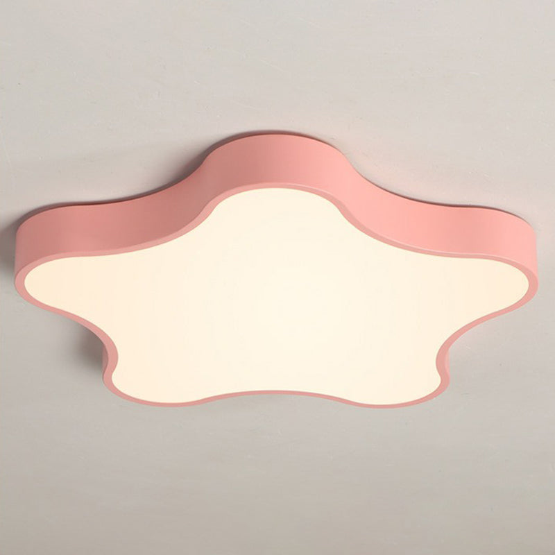 Plafonnier LED en forme d'étoile - Éclairage de chambre minimaliste métallique