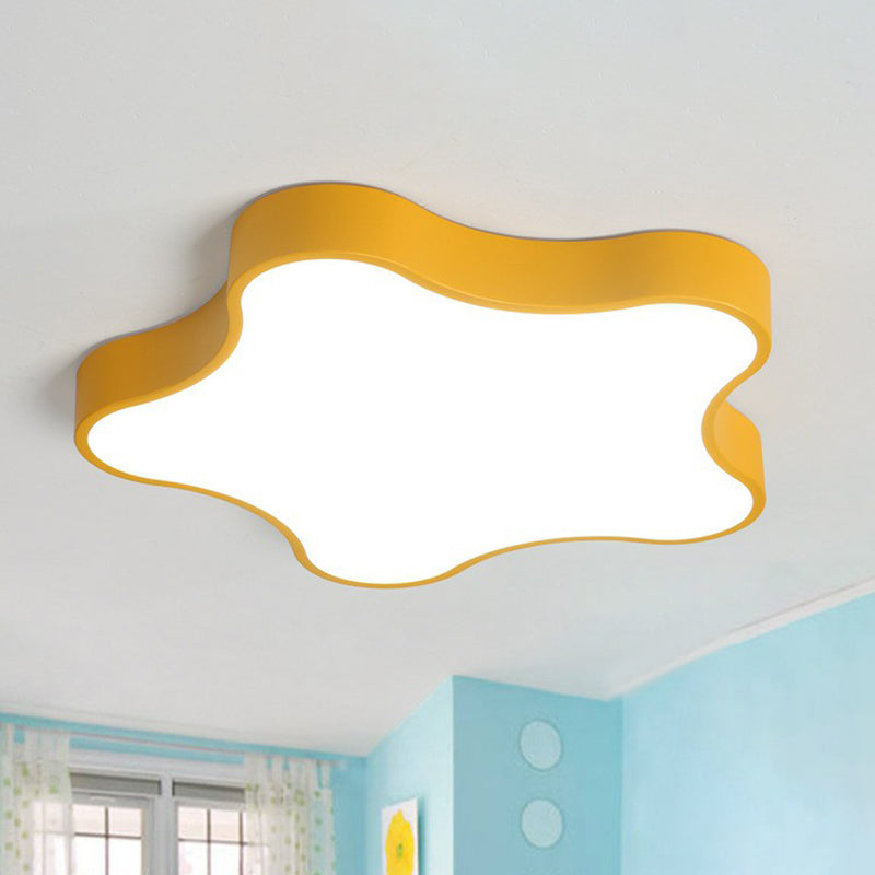 Plafonnier LED en forme d'étoile - Éclairage de chambre minimaliste métallique