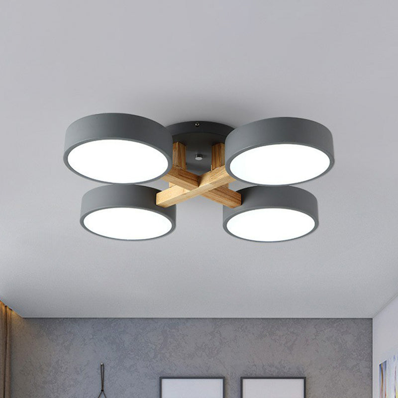 Acrylic Nordic Style Flush Mount Ceiling Light for Living Room