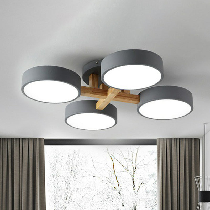 Acrylic Nordic Style Flush Mount Ceiling Light for Living Room