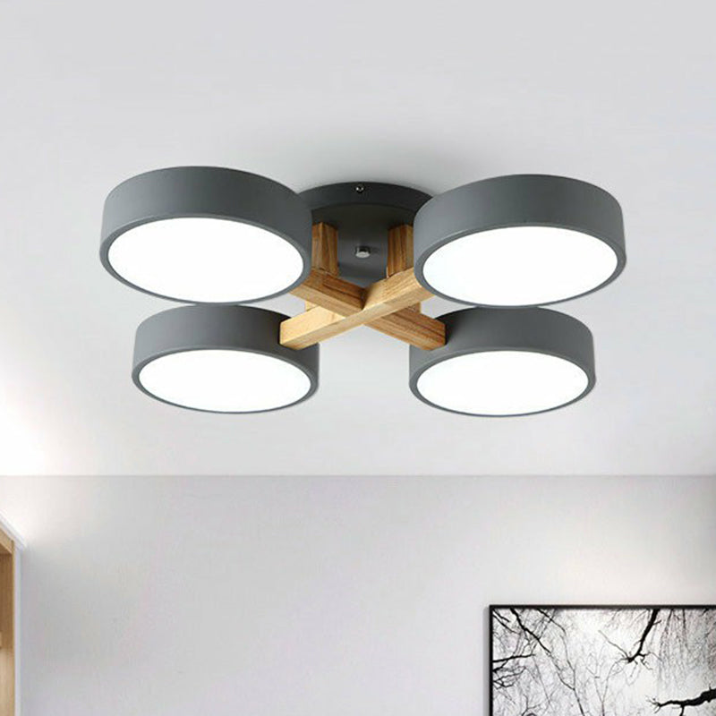 Acrylic Nordic Style Flush Mount Ceiling Light for Living Room