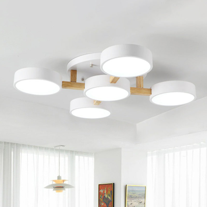 Acrylic Nordic Style Flush Mount Ceiling Light for Living Room
