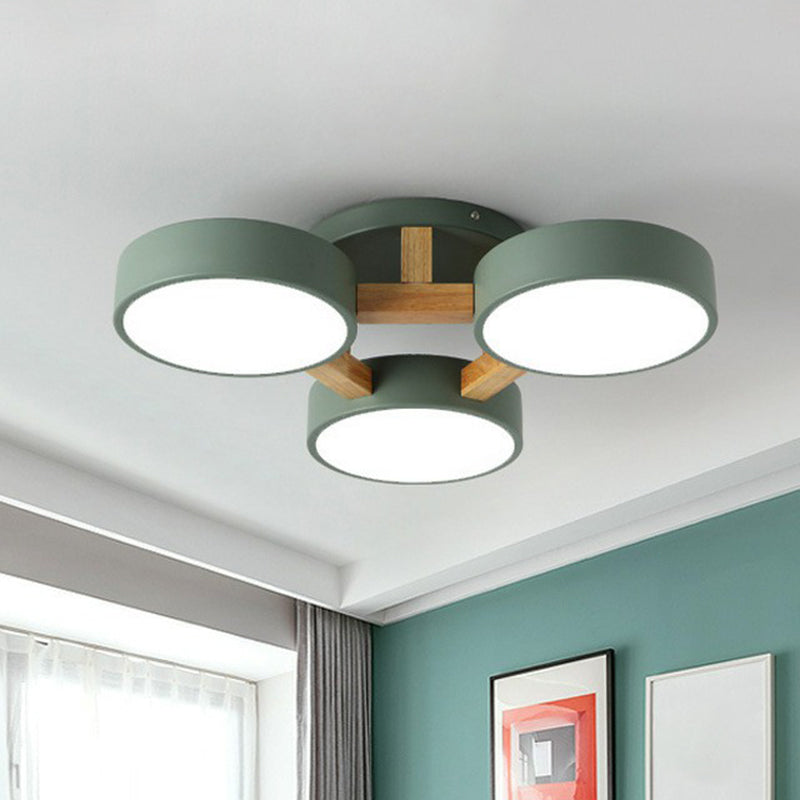 Acrylic Nordic Style Flush Mount Ceiling Light for Living Room