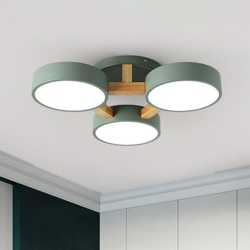 Acrylic Nordic Style Flush Mount Ceiling Light for Living Room