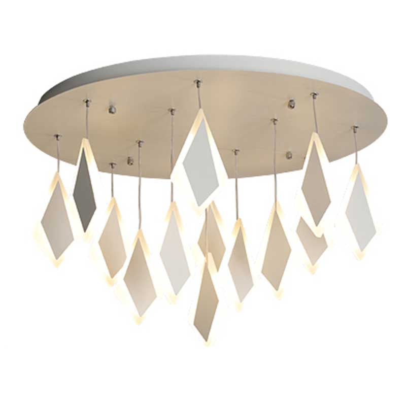 Contemporary Led Acrylic Flush Mount Bedroom Ceiling Light - Warm/White 19/27/31.5 Wide