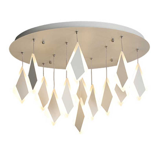 Contemporary Led Acrylic Flush Mount Bedroom Ceiling Light - Warm/White 19/27/31.5 Wide
