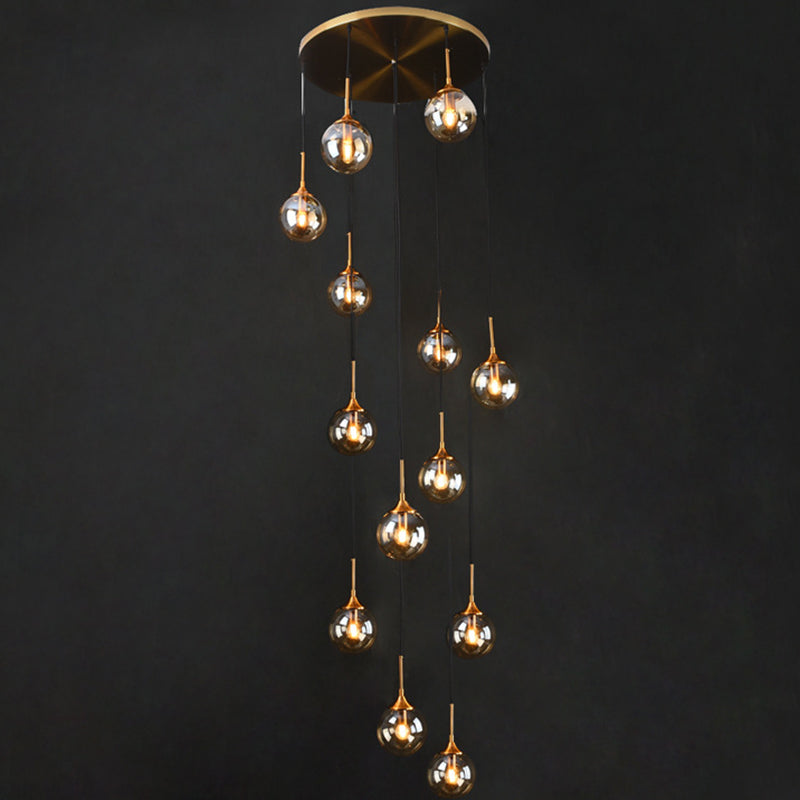 Spiral Ball Nordic Hanging Pendant Light for Staircase