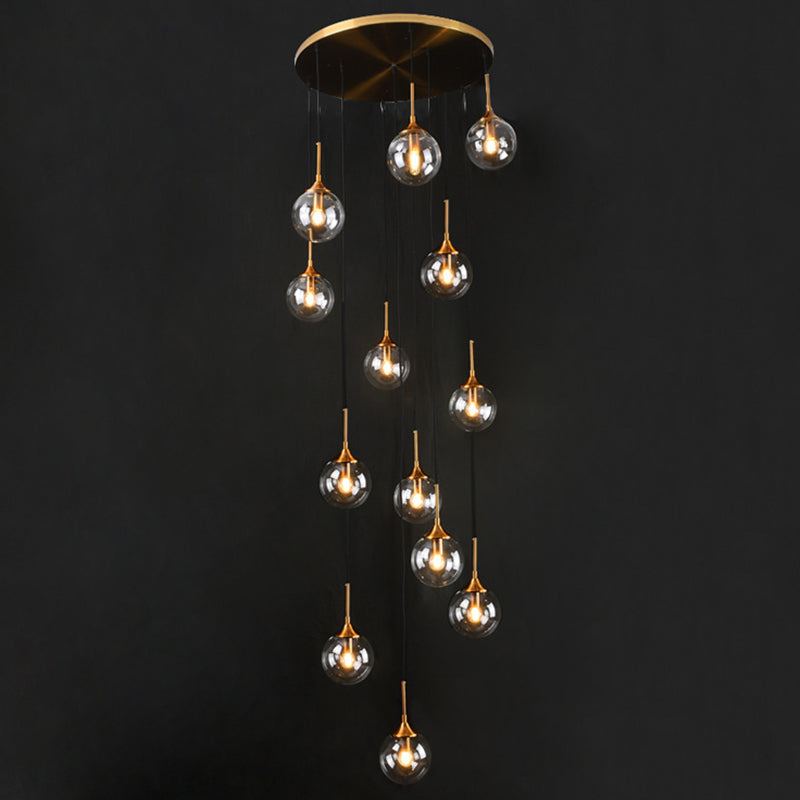 Spiral Ball Nordic Hanging Pendant Light for Staircase