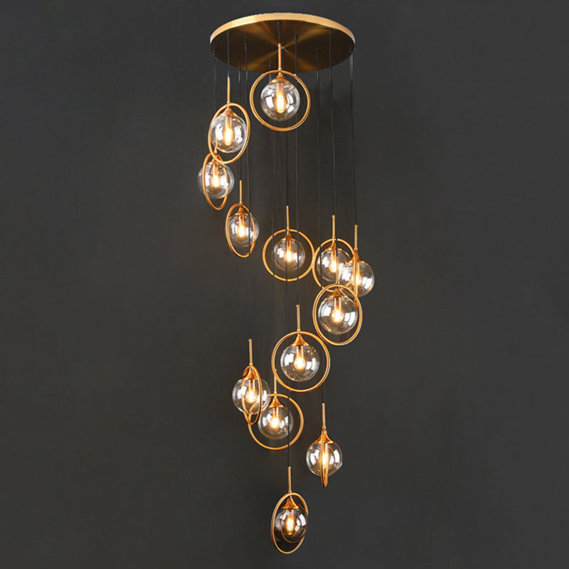 Spiral Ball Nordic Hanging Pendant Light for Staircase