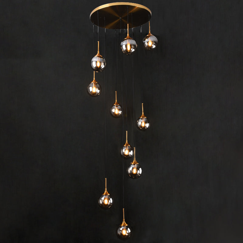 Spiral Ball Nordic Hanging Pendant Light for Staircase